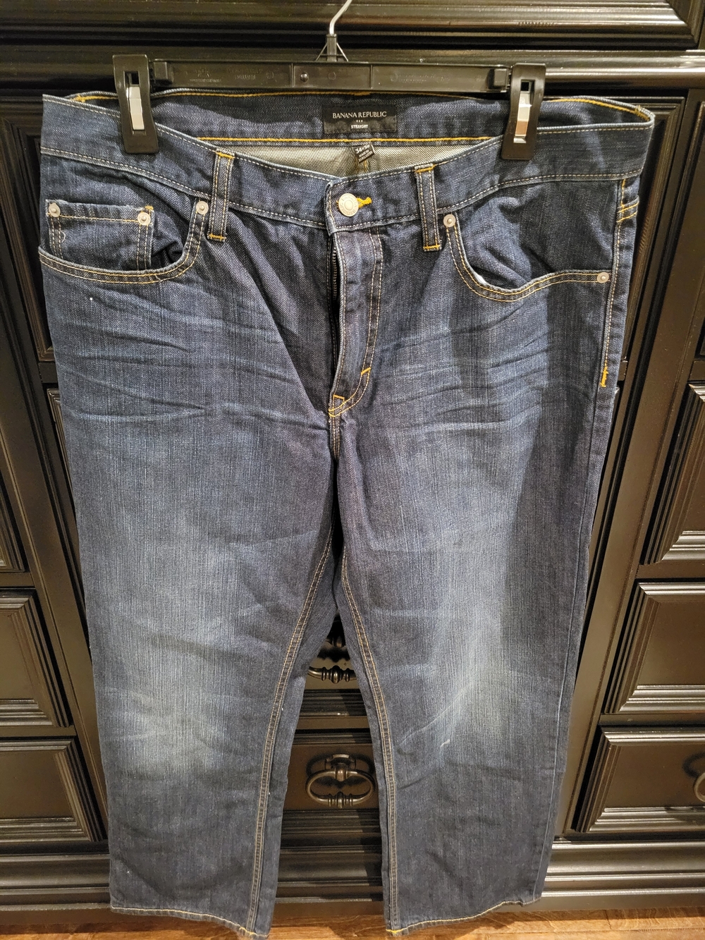 Banana Republic Men’s Dark Blue Stretch Denim Jeans